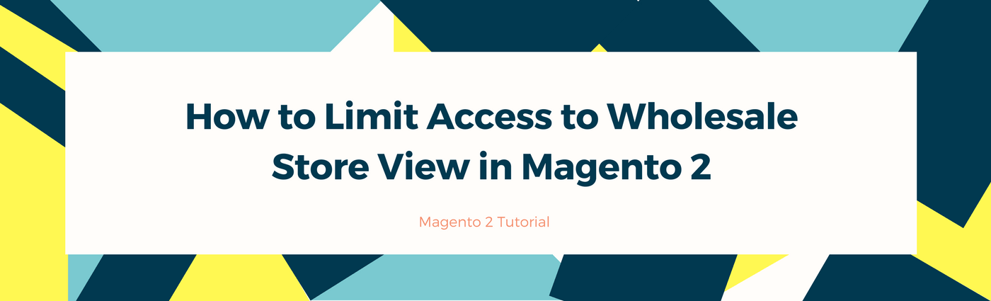 How to Limit Access to the Wholesale Store View in Magento 2