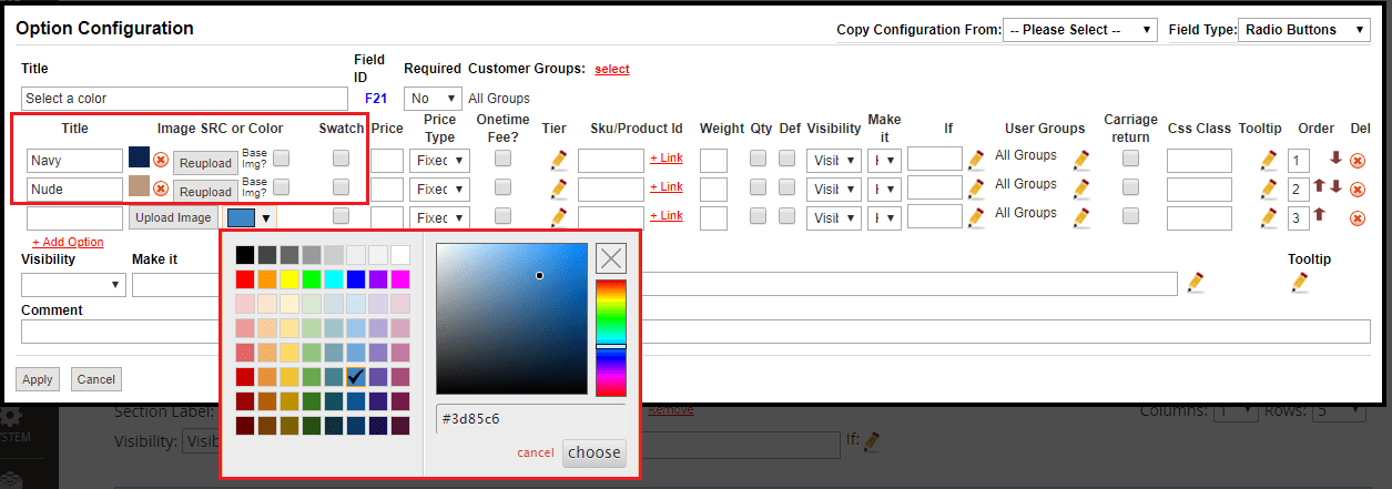 Magento 2 Color Swatches Configuration