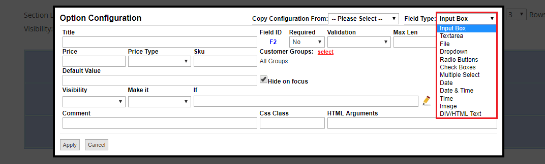 Custom Option Types in Magento 2