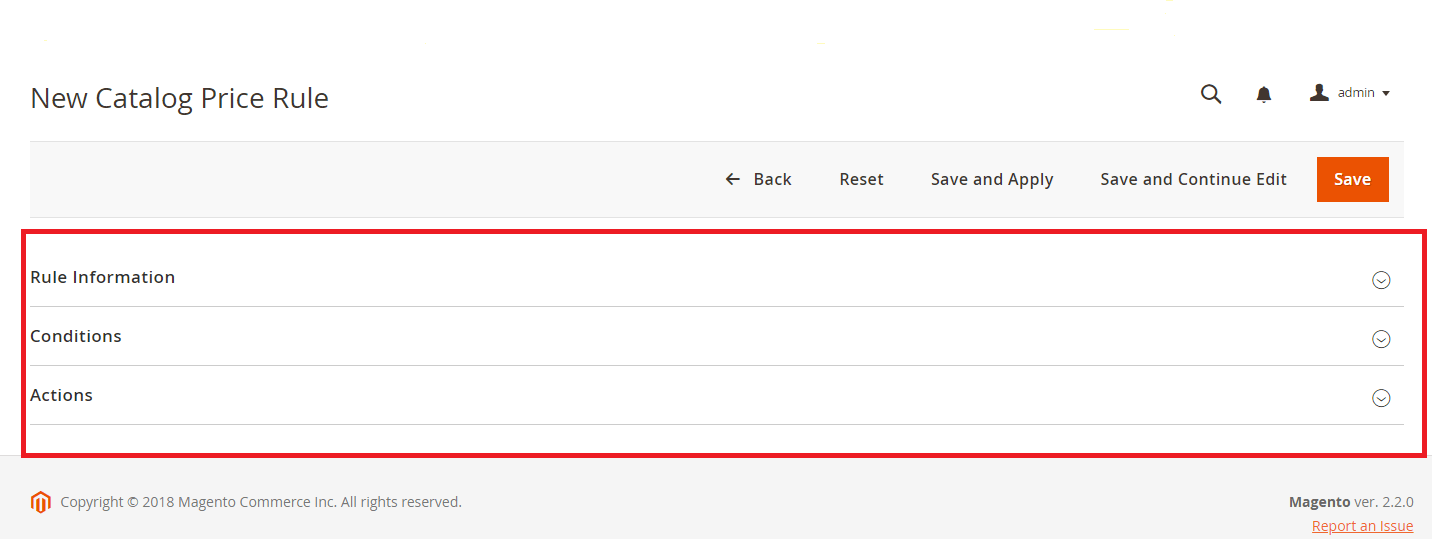 New Catalog Price Rule Settings in Magento 2