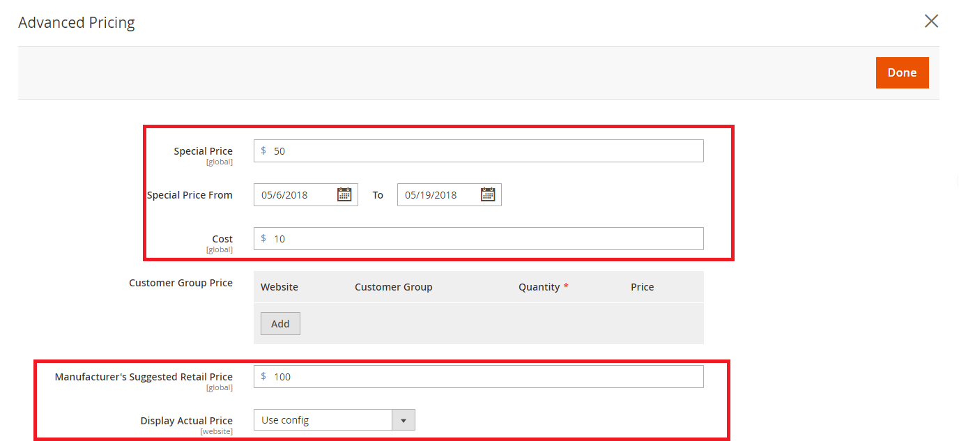 Setting Advanced Pricing in Magento 2