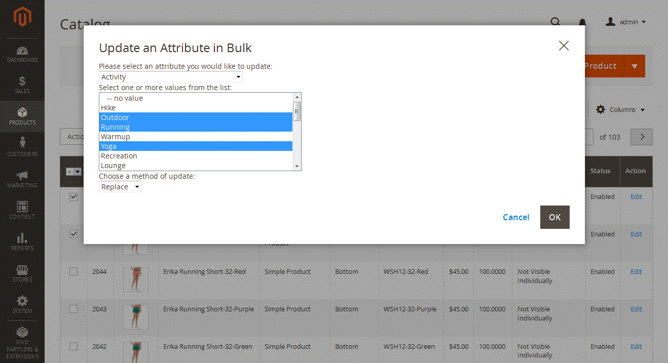 Backend: Updating Multi-select Attributes in Magento 2