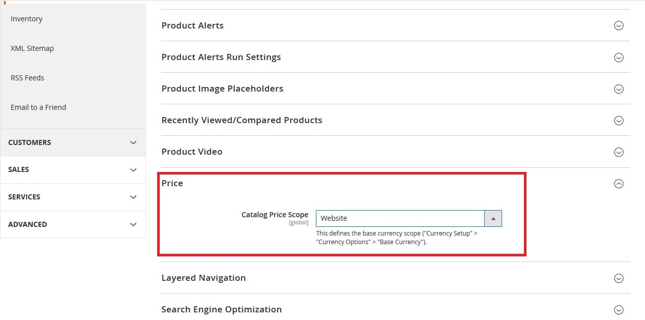 Displaying separate prices for different websites in Magento 2