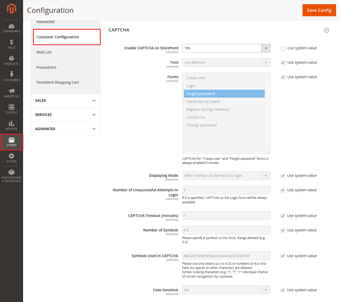Set Captcha for Customers in Magento 2