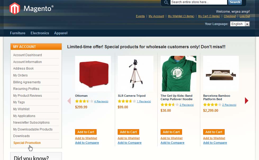 IToris magento product and price visibility rules