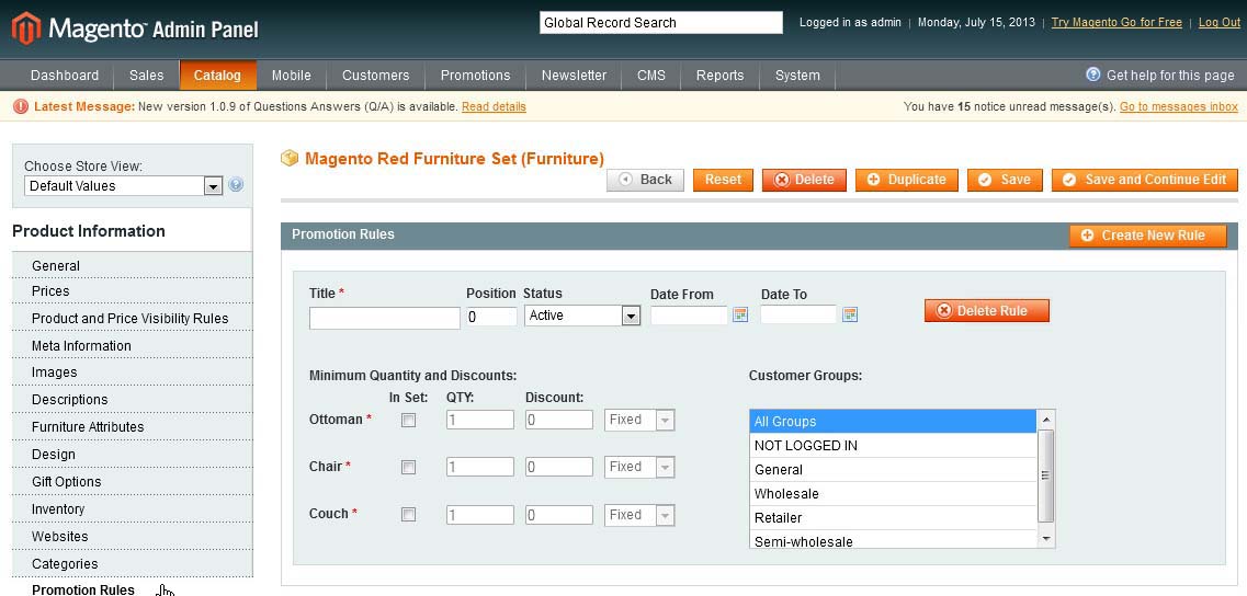 IToris magento product and price visibility rules