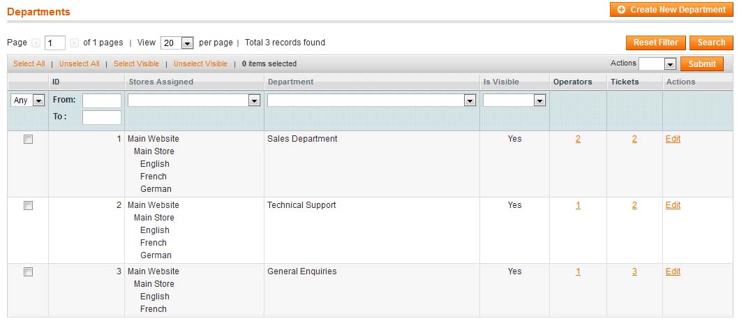 questions and answers settings