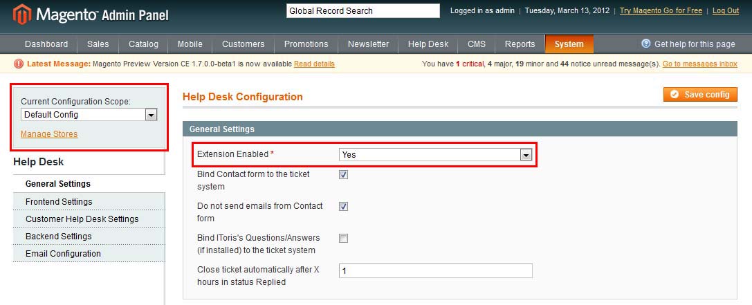 questions and answers settings