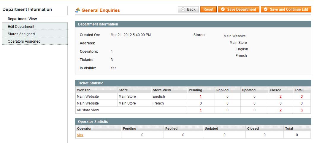 questions and answers settings