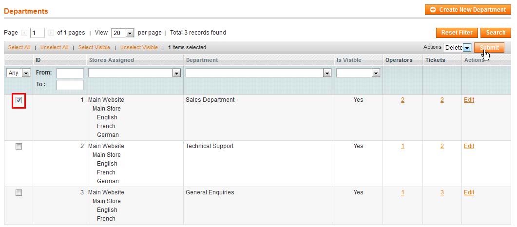 questions and answers settings