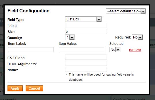 questions and answers settings